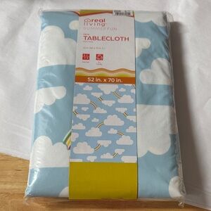 Summer Fun Cloud Tablecloth, new/1.00 with any regular purchase